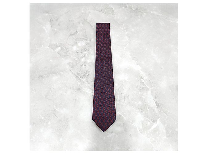 Cravatta Gucci in jacquard di seta verde - vista 6