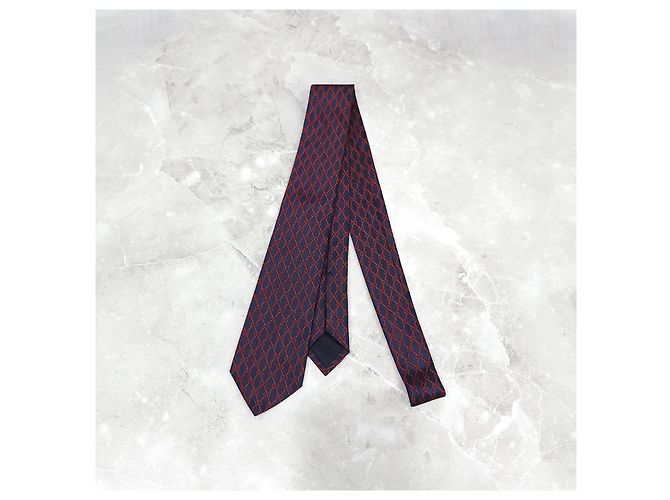 Cravatta Gucci in jacquard di seta verde - vista 7