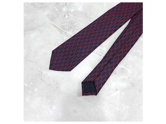 Cravatta Gucci in jacquard di seta verde - vista 8