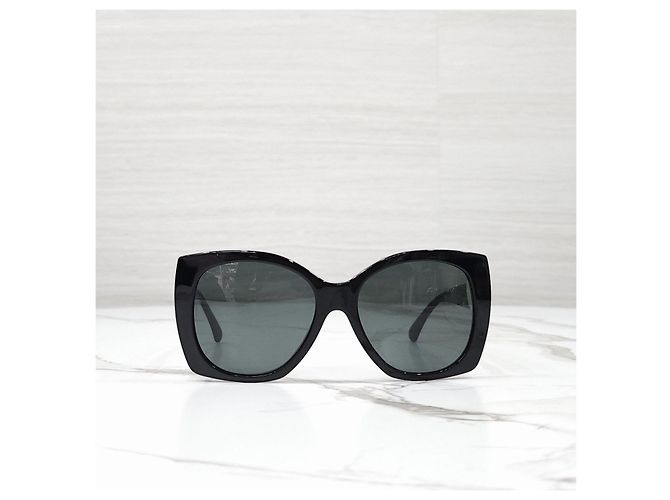 Chanel Occhiali da sole Heart CC Logo Black - vista 10