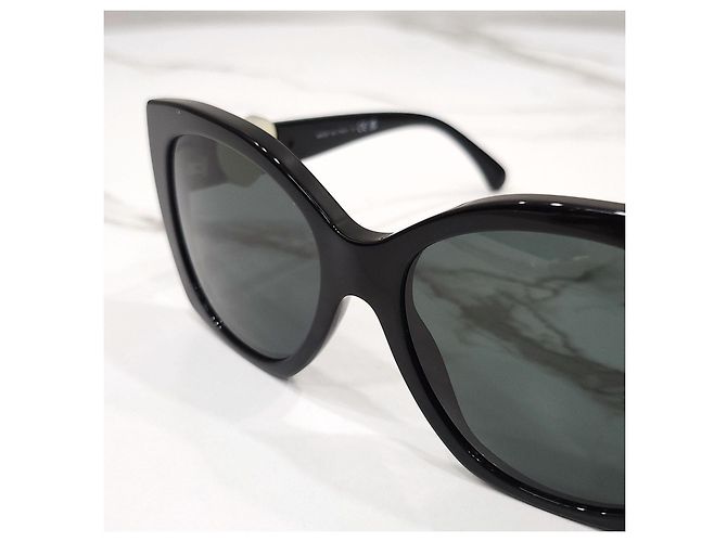Chanel Occhiali da sole Heart CC Logo Black - vista 12