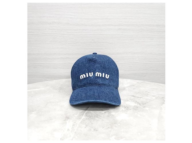 Miu Miu Denim-Baseballcap mit gesticktem Logo - Ansicht 10