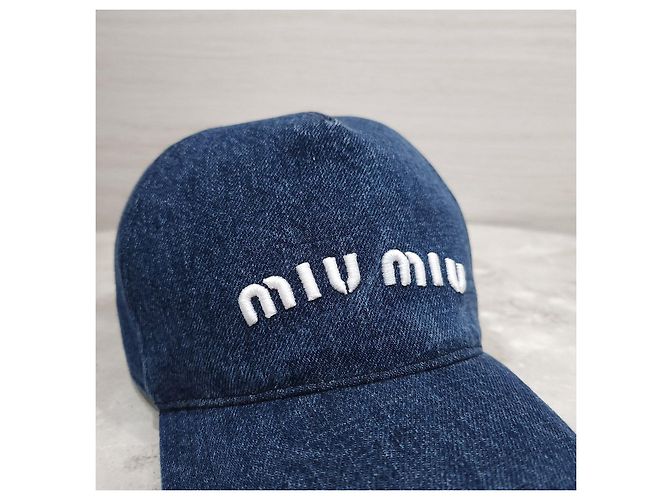 Miu Miu Denim-Baseballcap mit gesticktem Logo - Ansicht 12