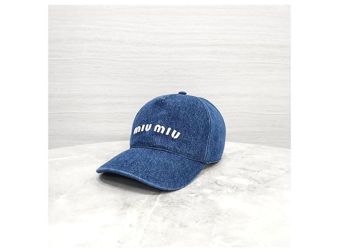 Miu Miu Denim-Baseballcap mit gesticktem Logo - Ansicht 9