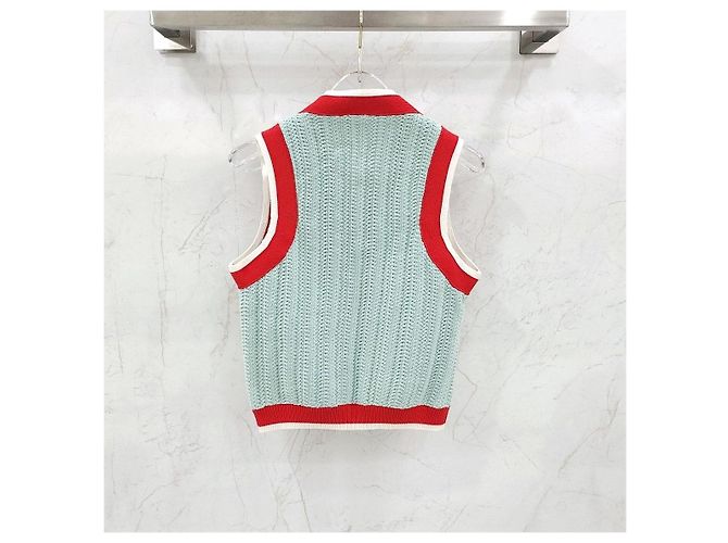 Gucci Top Chaleco Punto Elástico XS - vista 8