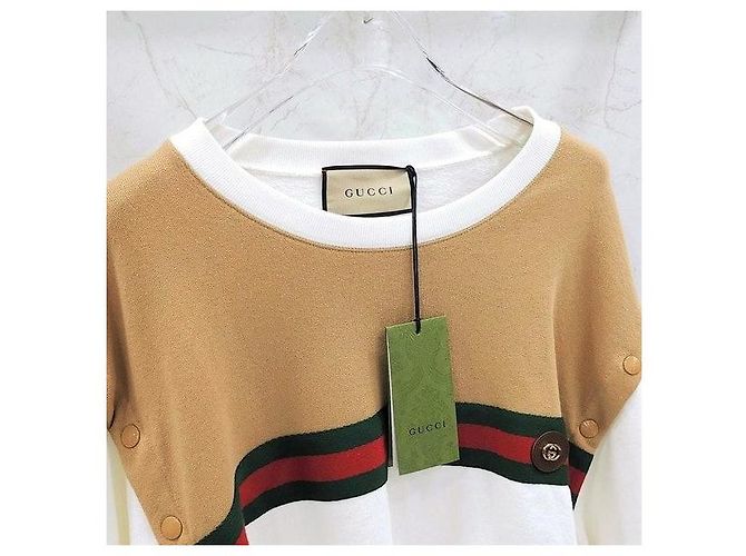 Gucci Three Stripe Logo Cut Sweatshirt - Ansicht 3