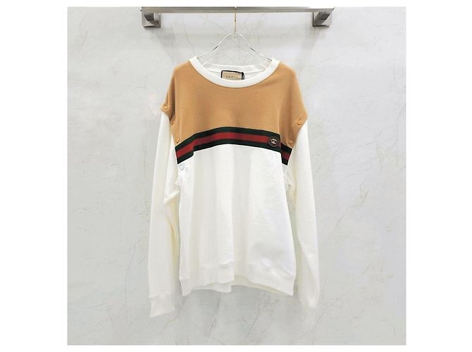 Gucci Three Stripe Logo Cut Sweatshirt - Ansicht 7
