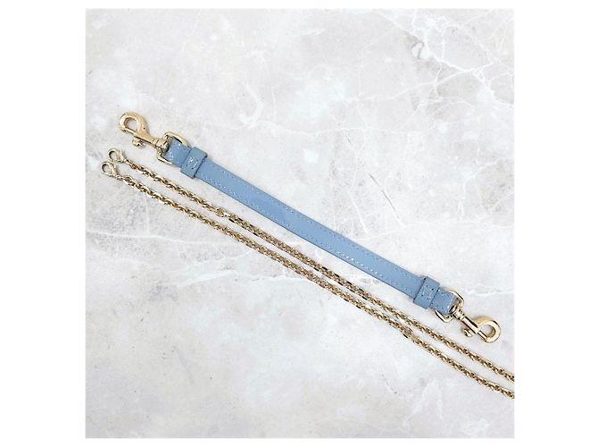 Borsa a catena porta monete e telefono Lady Dior Cloud Blue - vista 13