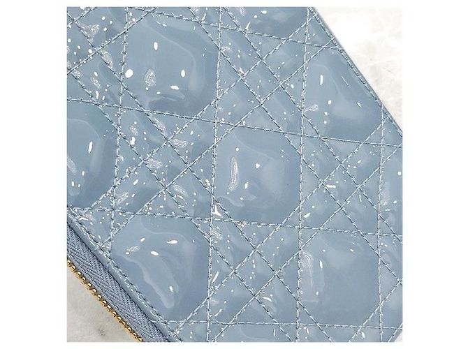 Borsa a catena porta monete e telefono Lady Dior Cloud Blue - vista 6