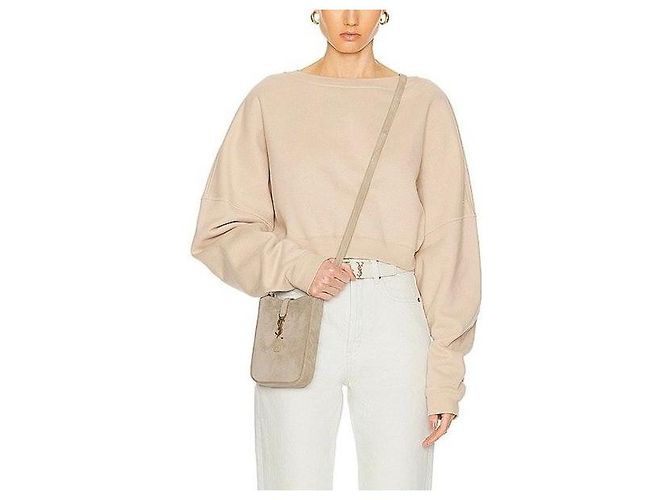 Autre Marque Borsa crossbody pouch verticale in camoscio - vista 10