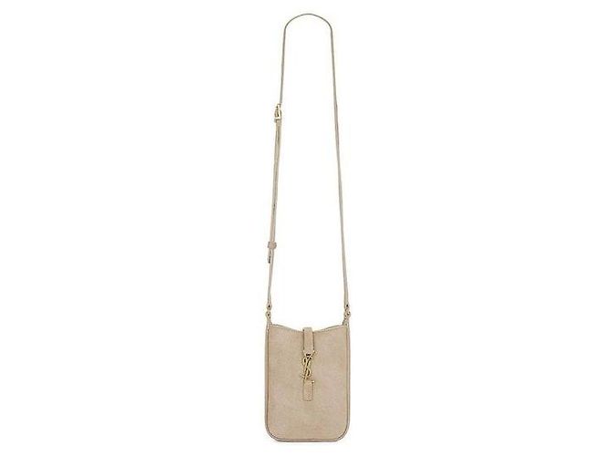 Autre Marque Borsa crossbody pouch verticale in camoscio - vista 11