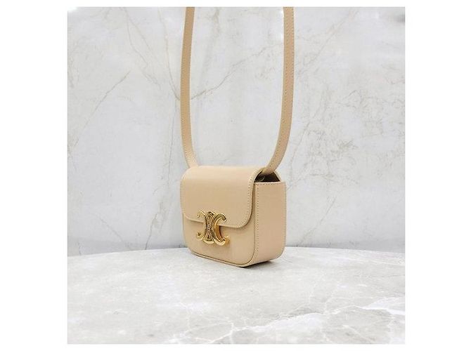 Céline Triomphe Mini Claude Shiny Schultertasche - Ansicht 2