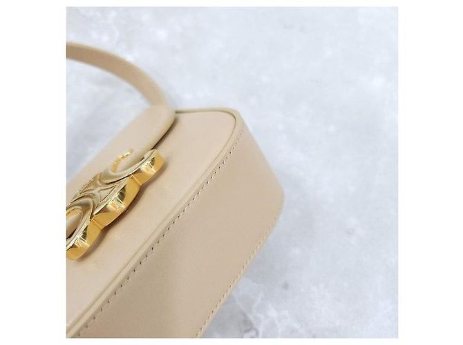 Céline Triomphe Mini Claude Shiny Schultertasche - Ansicht 5