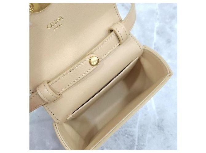 Céline Triomphe Mini Claude Shiny Schultertasche - Ansicht 8