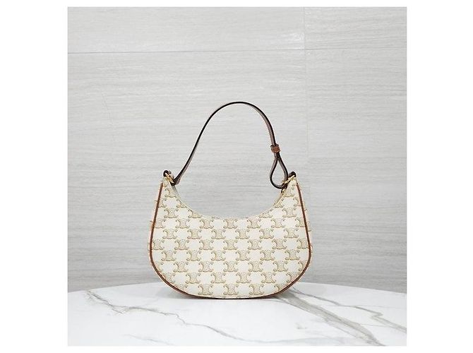 Céline Borsa Tote Media in Jacquard Ricamato - vista 3