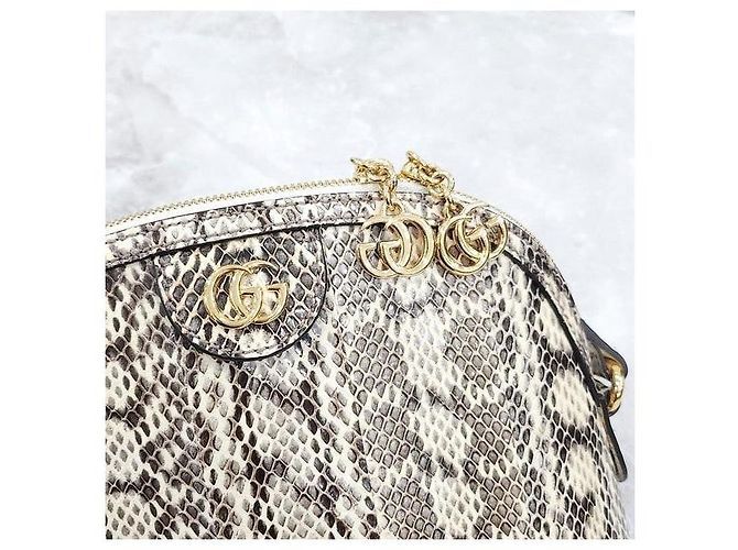 Gucci Borsa a tracolla Ophidia in Python - vista 4