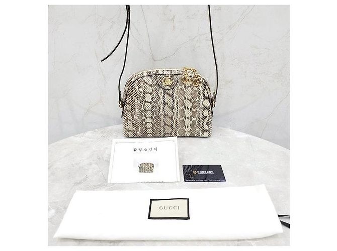 Gucci Borsa a tracolla Ophidia in Python - vista 9
