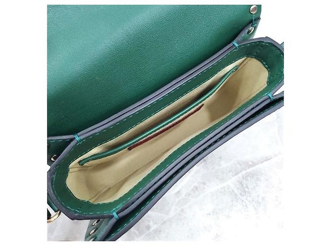 Valentino Borsa crossbody Rockstud verde - vista 7