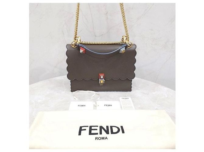 Fendi Borsa a tracolla con catena Can - vista 8