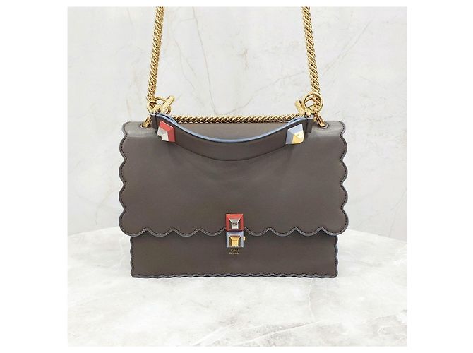 Fendi Borsa a tracolla con catena Can - vista 9
