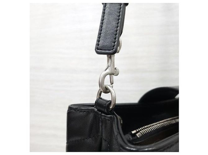 Autre Marque Picca borsa a catena nera argento - vista 4