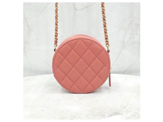 Chanel Mini borsa Tambourine con catena rosa - vista 3
