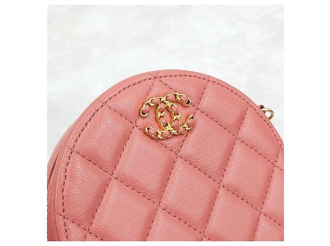 Chanel Mini borsa Tambourine con catena rosa - vista 5