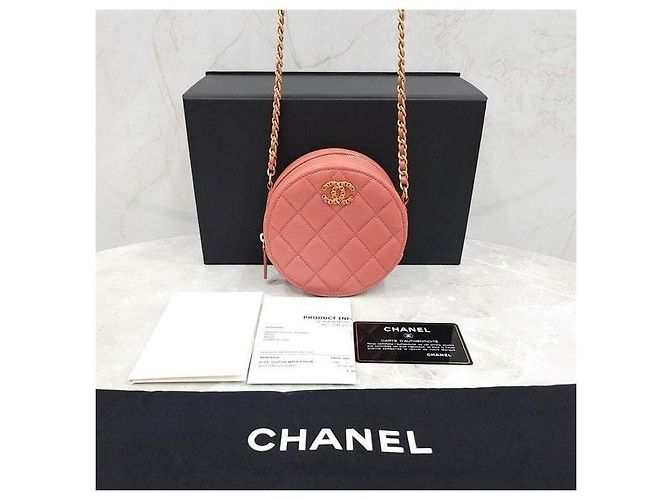 Chanel Mini borsa Tambourine con catena rosa - vista 6