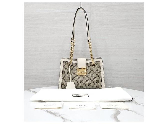 Padlock Gucci Borsa a tracolla con catena GG Supreme e lucchetto - vista 10