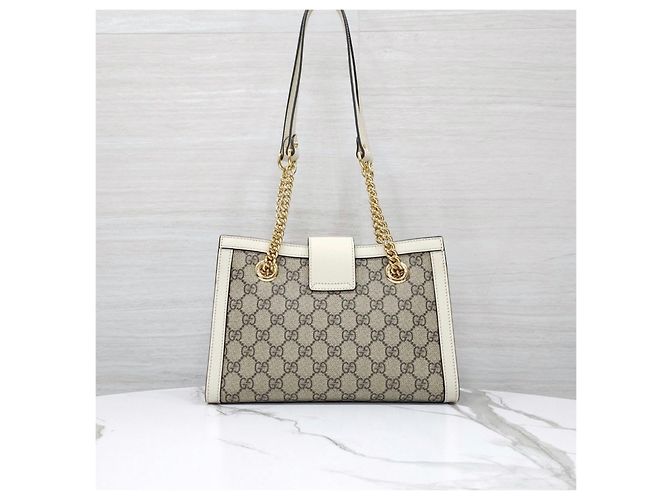 Padlock Gucci Borsa a tracolla con catena GG Supreme e lucchetto - vista 13