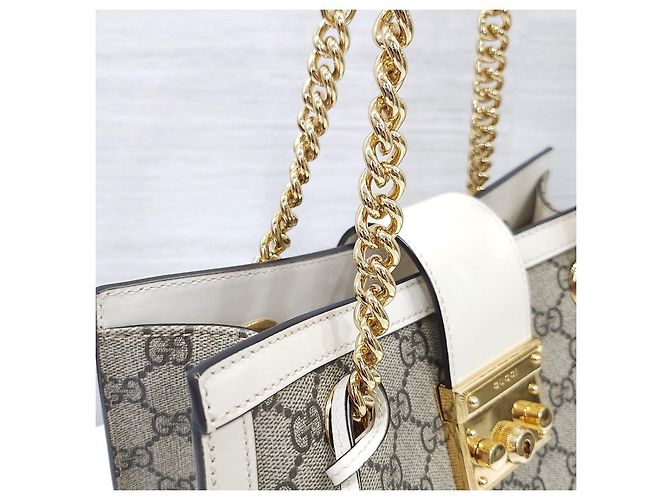 Padlock Gucci Borsa a tracolla con catena GG Supreme e lucchetto - vista 15