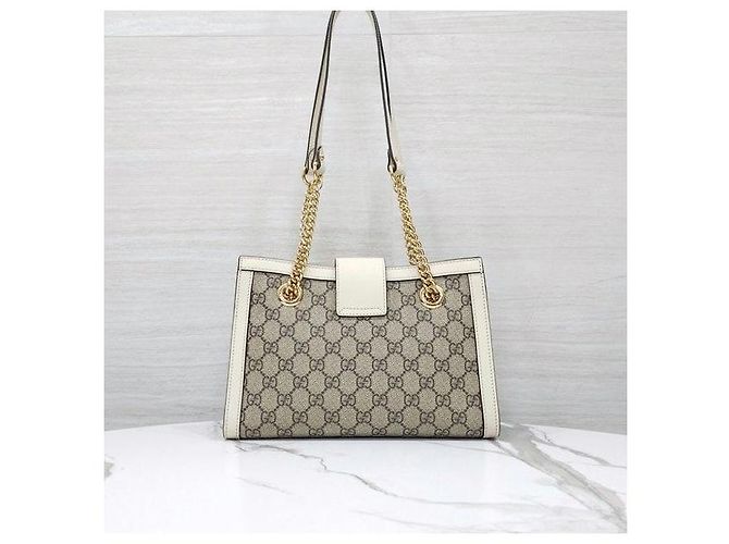 Padlock Gucci Borsa a tracolla con catena GG Supreme e lucchetto - vista 3