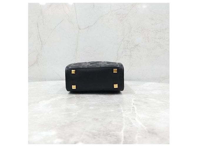 Fendi Borsa Shopper Mini Sunshine FF Nera - vista 6
