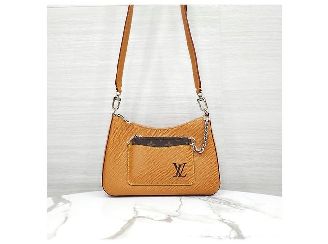Louis Vuitton Borsa a tracolla Marel Epi Gold Miel - vista 11