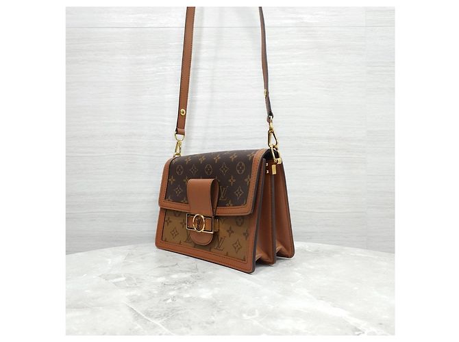 Louis Vuitton Borsa a tracolla Monogram Dauphine MM con catena - vista 12