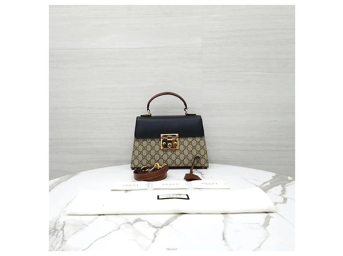 Gucci Borsa a mano e a tracolla Supreme Padlock GG Supreme Top Handle - vista 9