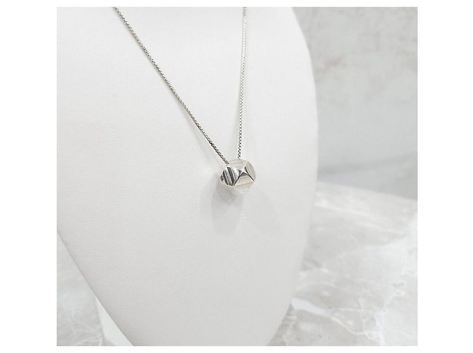 Collana Hermès Cube Argento - vista 3