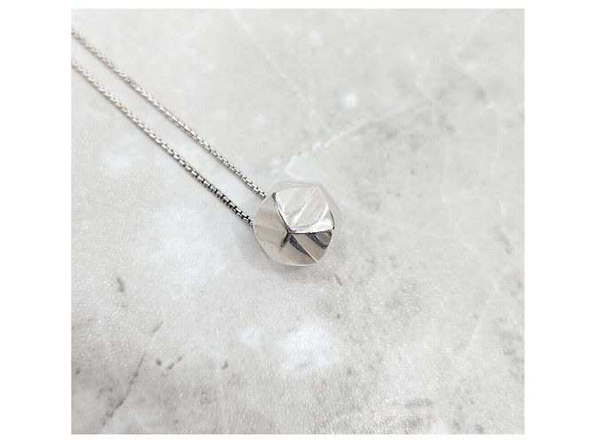 Collana Hermès Cube Argento - vista 4