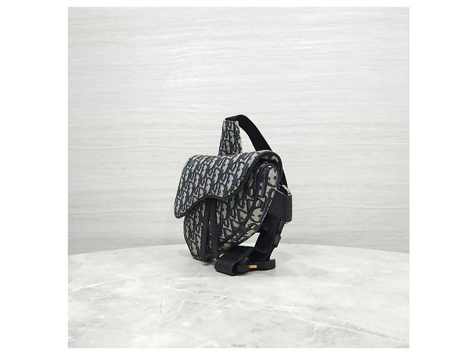 Dior Mini borsa Saddle Oblique Jacquard - vista 2