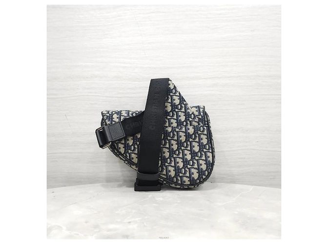 Dior Mini borsa Saddle Oblique Jacquard - vista 3