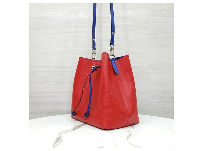 Néonoé Louis Vuitton Neo Noé MM Pelle Epi Rosso Coquelicot - vista 2