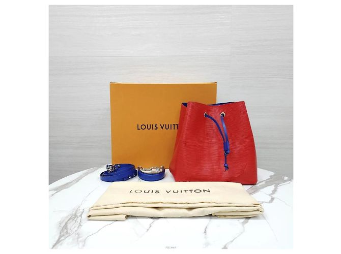 Néonoé Louis Vuitton Neo Noé MM Pelle Epi Rosso Coquelicot - vista 9