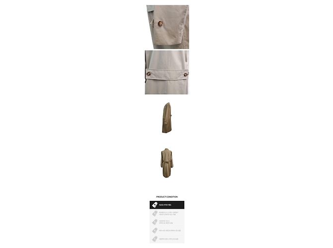 Burberry Abrigo Perringdon Beige para mujer, sin usar - vista 2
