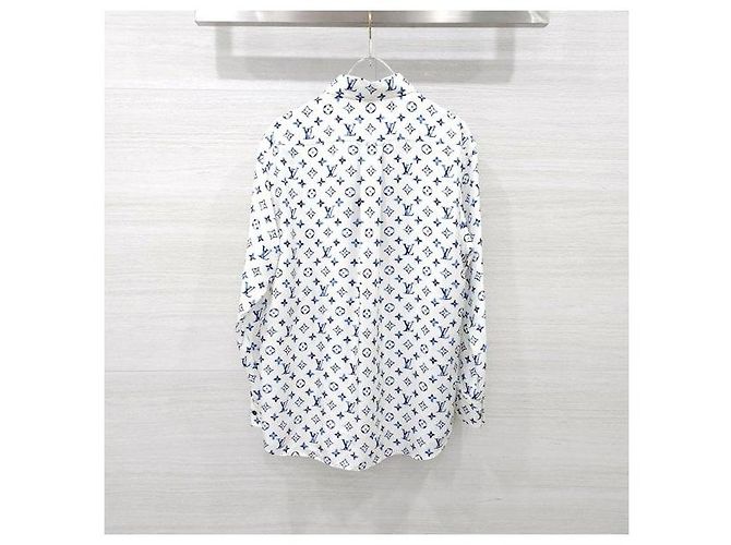 Louis Vuitton Camicia in seta a maniche lunghe con tasca Monogram Blur Watercolor - vista 2