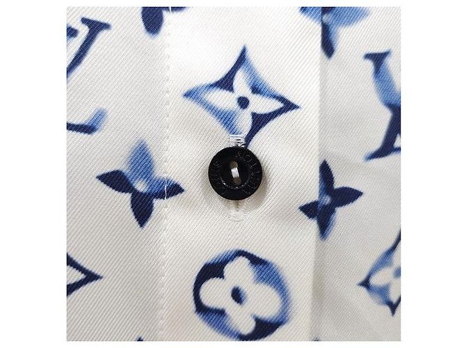 Louis Vuitton Camicia in seta a maniche lunghe con tasca Monogram Blur Watercolor - vista 4