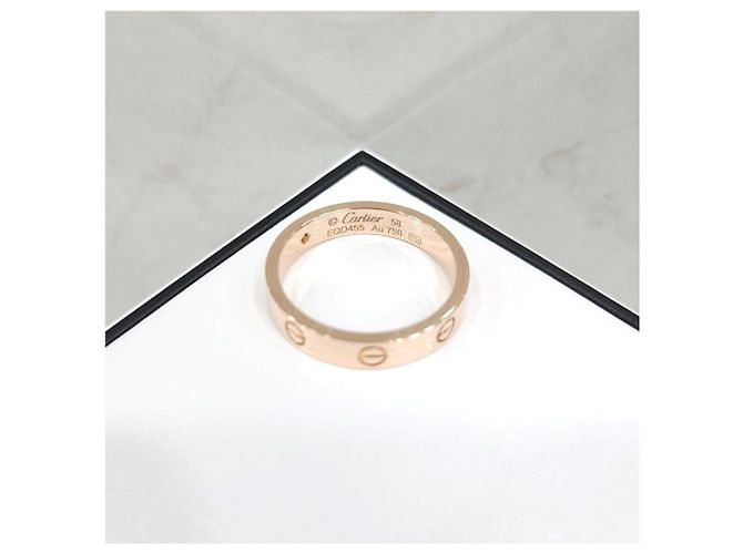 Cartier Anello Diamond Love Band Small Pink Gold - vista 13