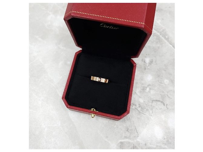 Cartier Anello Diamond Love Band Small Pink Gold - vista 15