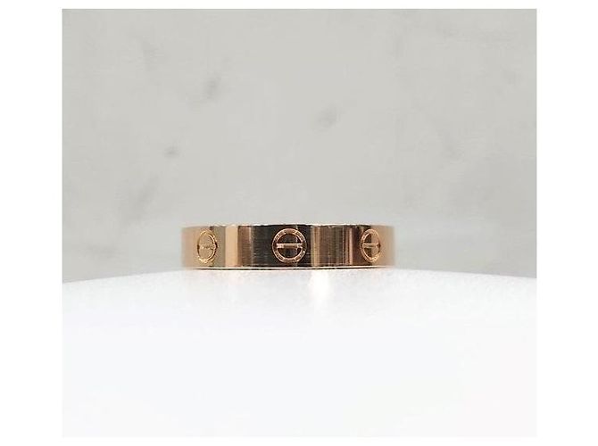 Cartier Anello Diamond Love Band Small Pink Gold - vista 3