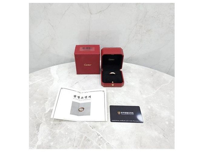 Cartier Anello Diamond Love Band Small Pink Gold - vista 8