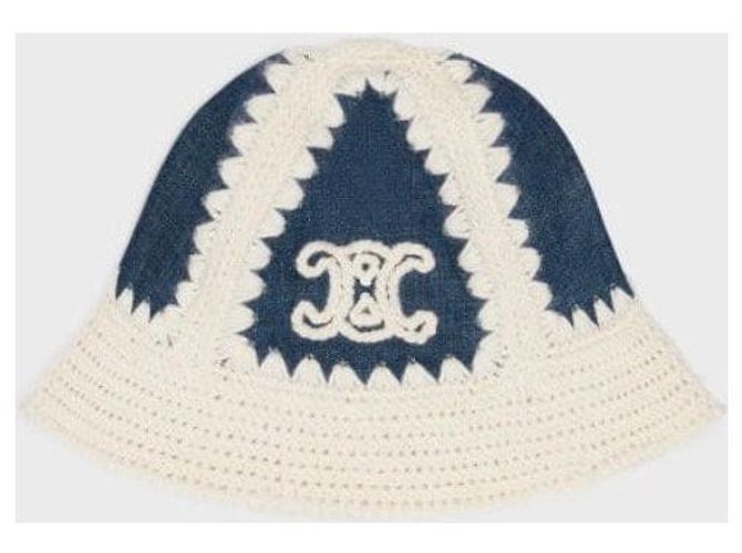 Céline Bucket Hat aus Denim-Wollstrick - Ansicht 15